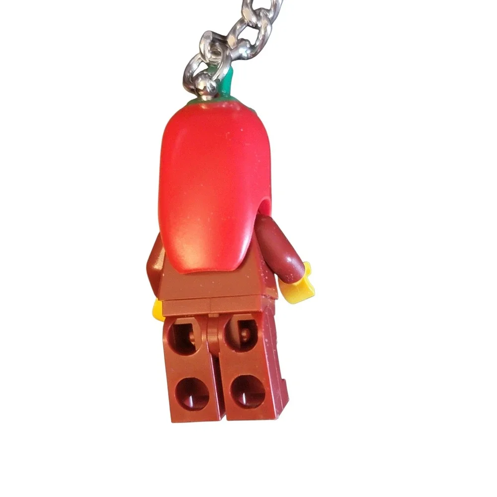 LEGO Chili Pepper Girl Keychain Unisex OS Red New 854234 Minifigure Accessory